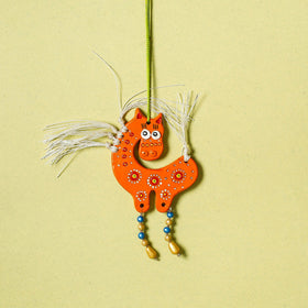  Bishnupur Handpainted Terracotta Wall Hanging 