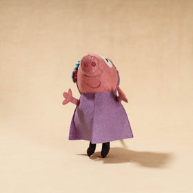  Buy Girl Piggie - Handmade Felt Work Stuffed Soft Toy 