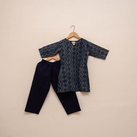 Girls akola pure cotton kurta set (3-6 years) 05