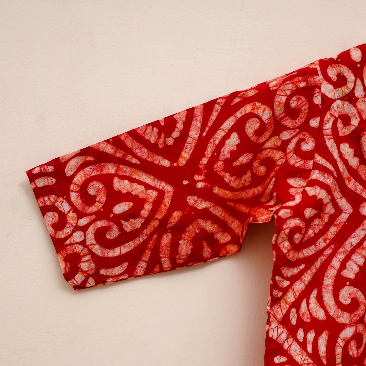 Girls hand batik pure cotton kurta set (2-6 years) 09