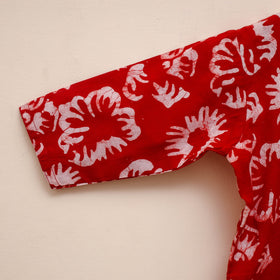 Girls hand batik pure cotton kurta set (2-6 years) 11