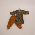 Girls hand batik pure cotton kurta set (3-4 years) 12 - 3-4