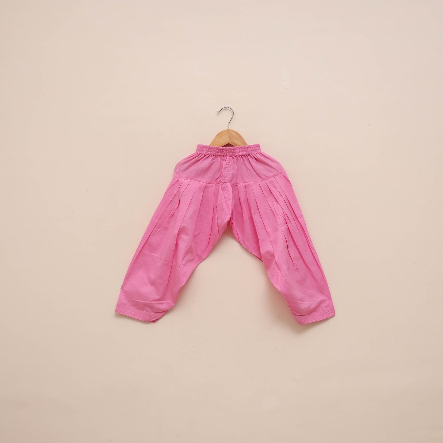 Girls plain cotton kurta set (2-4 years) 20 - handcrafted