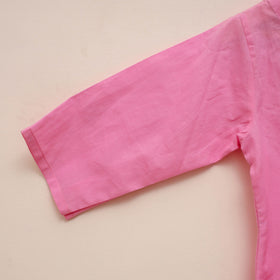 Girls plain cotton kurta set (2-4 years) 20 - handcrafted