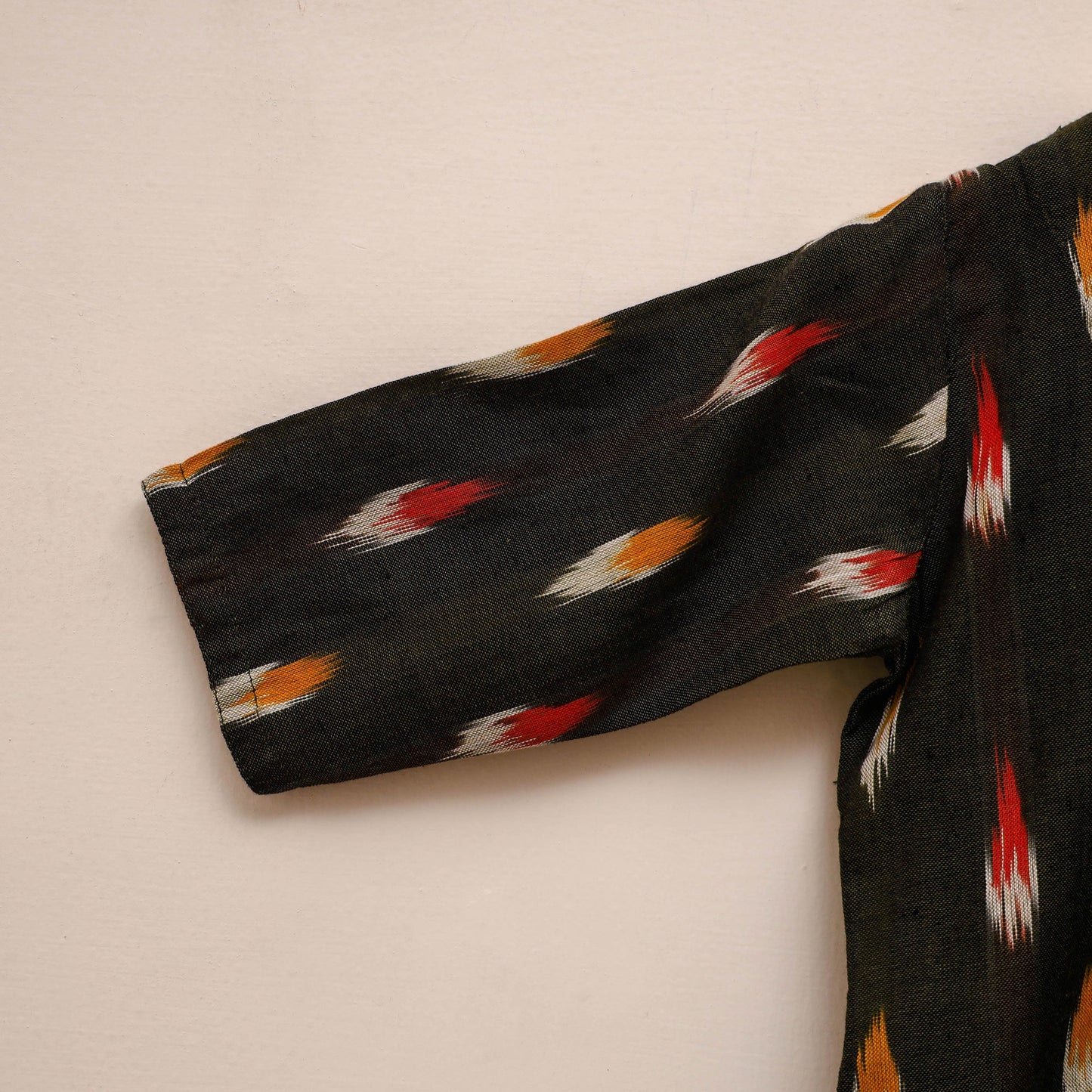 Girls pochampally ikat pure cotton kurta set (2-6 years) 03