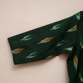 Girls pochampally ikat pure cotton kurta set (3-6 years) 04