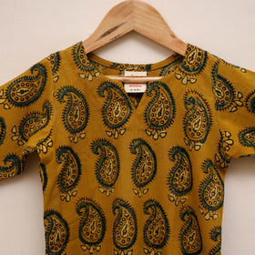 Girls pure cotton kurta set (2-6 years) 13 - handcrafted