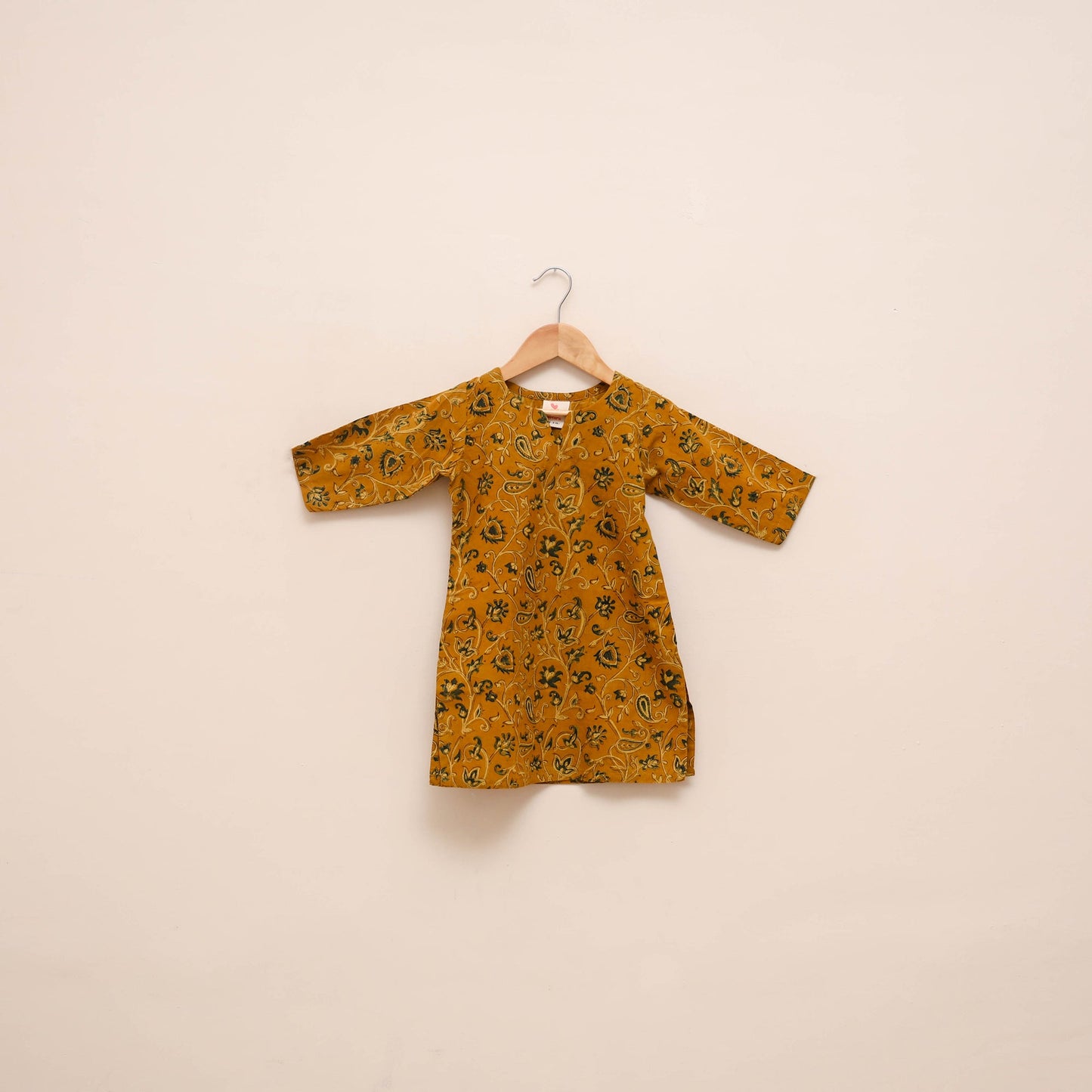 Girls pure cotton kurta set (2-6 years) 14 - handcrafted