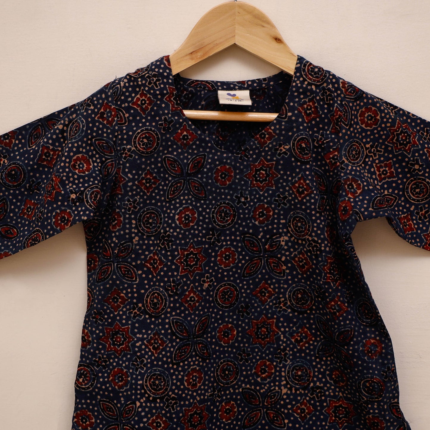 Girls pure cotton kurta set (3-4 years) 15 - 3-4