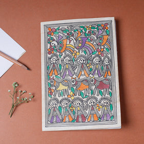  Godna Madhubani Handpainted Greeting Card - Assorted Online at iTokri.com 
