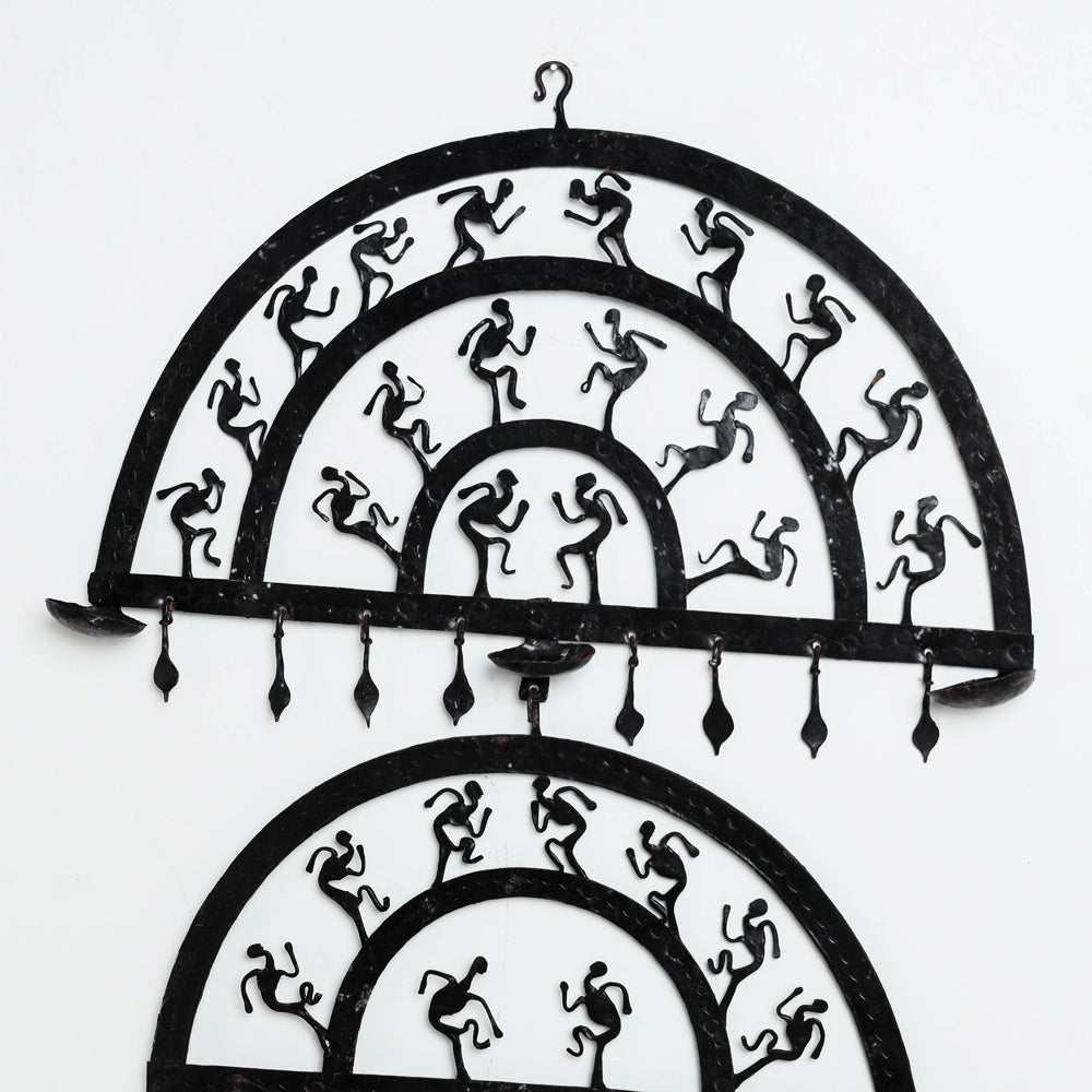 Elephant - Bastar Tribal Wrought Iron Wall Hanging Online in India 