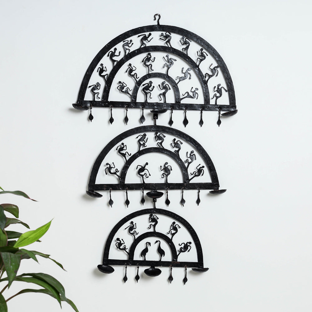 Elephant - Bastar Tribal Wrought Iron Wall Hanging Online in India 