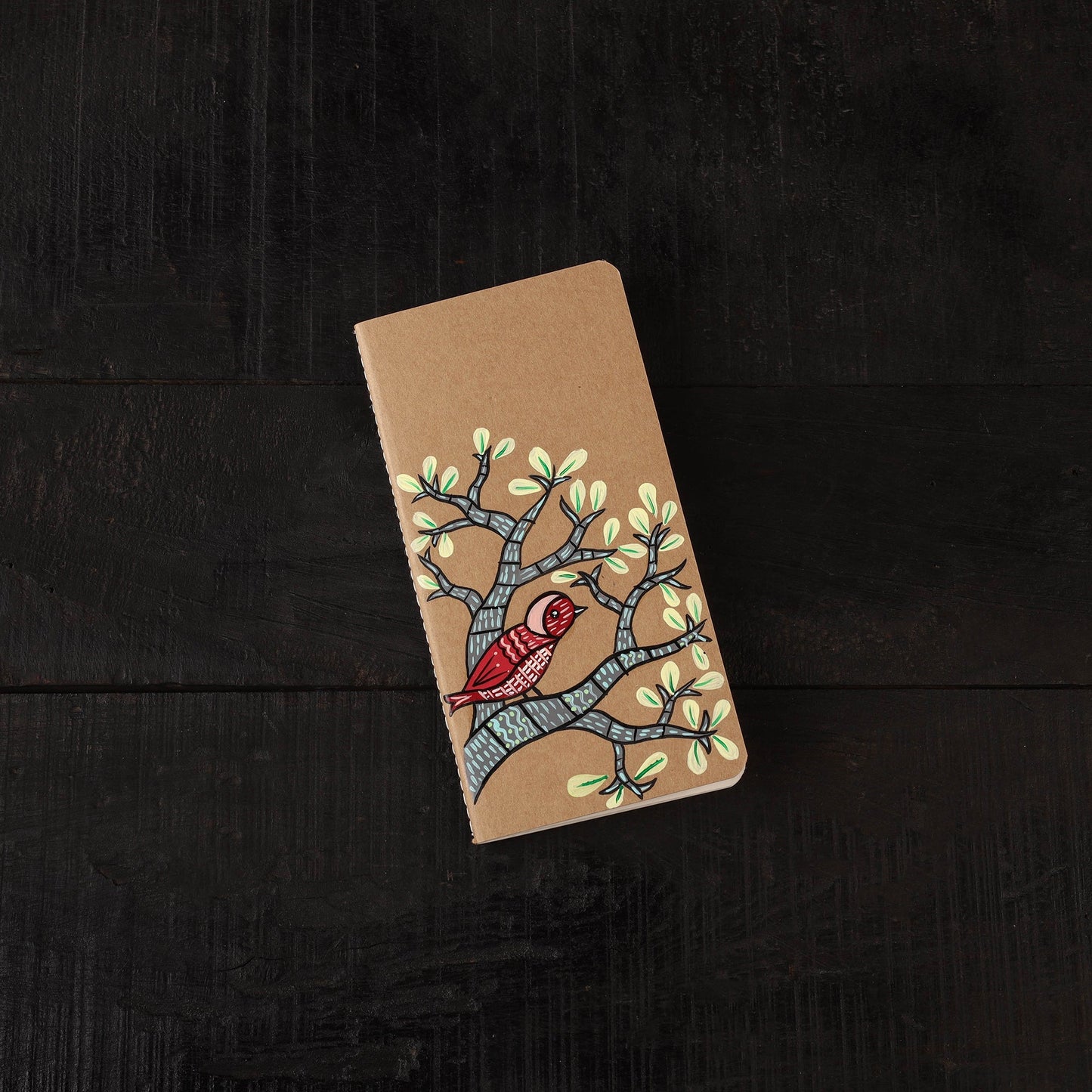Madhubani handpainted handmade paper diaries (set of 3) 10