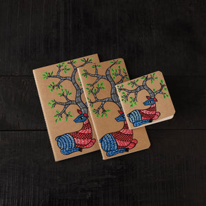 Gond handpainted handmade paper diaries (set of 3) 26