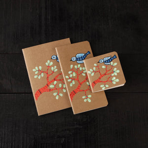 Gond handpainted handmade paper diaries (set of 3) 27