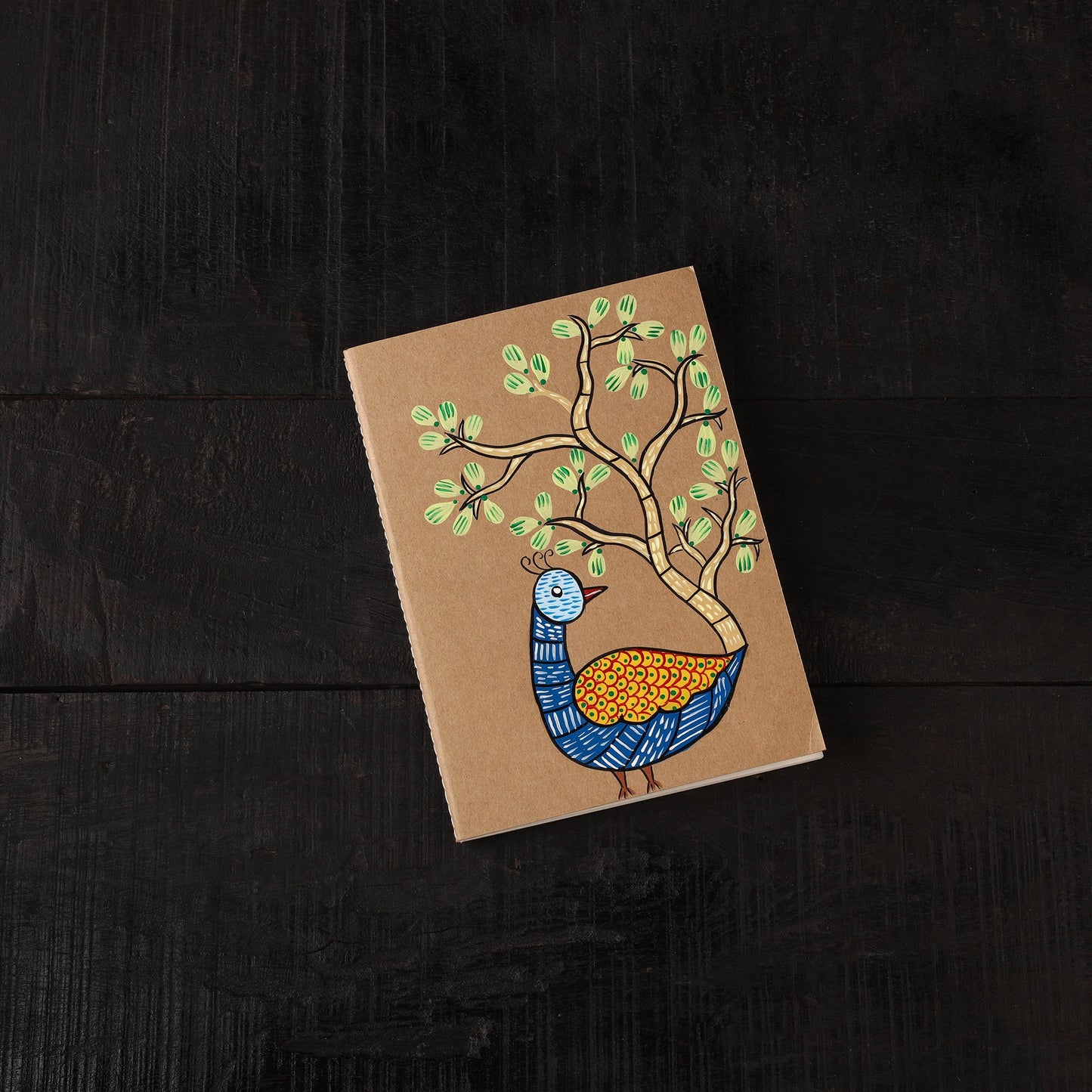 Gond handpainted handmade paper diaries (set of 3) 29