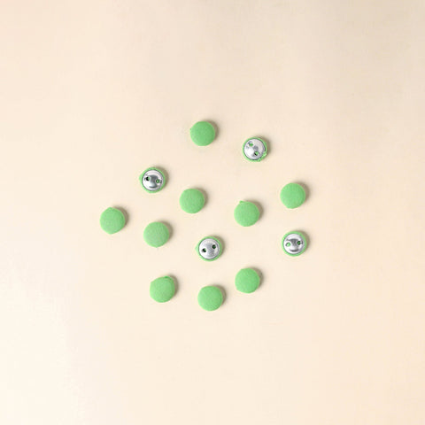  Green Handmade Fabric Button Small at iTokri