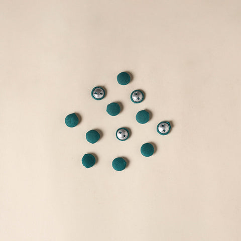  Green Handmade Fabric Button Small at iTokri