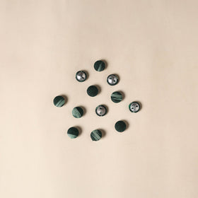  Green Handmade Fabric Button Small at iTokri