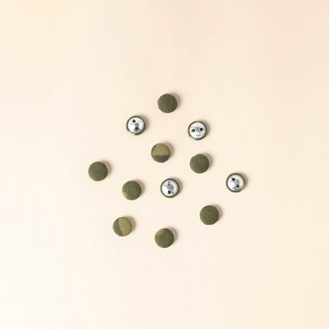  Green Handmade Fabric Button Small at iTokri