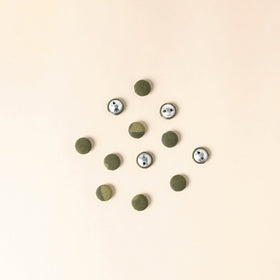  Green Handmade Fabric Button Small at iTokri