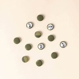  Green Handmade Fabric Button Small at iTokri