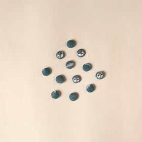  Green - Handmade Fabric Button Small at iTokri