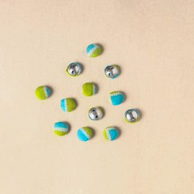 1.5cm handmade fabric small button (set of 12) 01