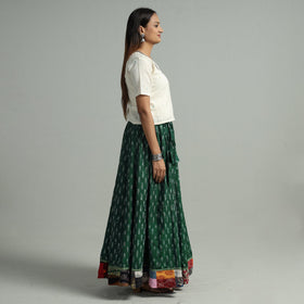 Buy 24 Kali Cotton Pochampally Ikat Skirt