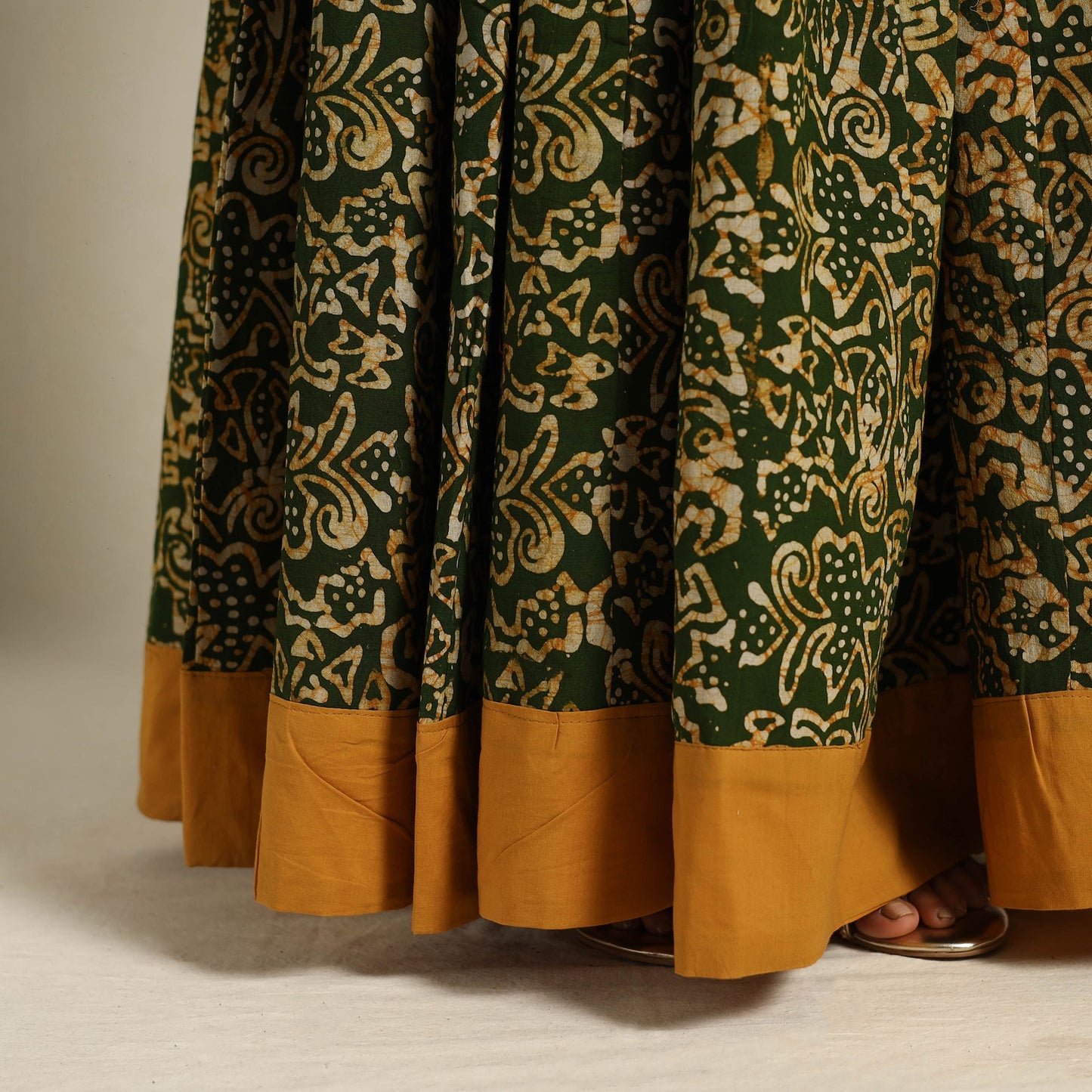 24 Kali Patchwork Batik Print Cotton Long Skirt 08