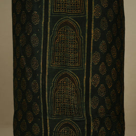 Green - 2pc Block Print Natural Dyed Unstitched Ajrakh Dress Material 
