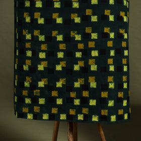 Green - 2pc cotton unstitched kurta with ikat dupatta 11