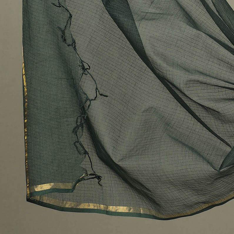 Green - 2pc cotton kurta with plain dupatta 31 - handcrafted