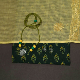 2pc cotton unstitched dress material with jewellery set 31