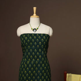 2pc cotton unstitched dress material with jewellery set 31