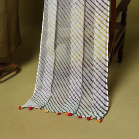 Green - 2pc cotton unstitched hand embroidery kota doria