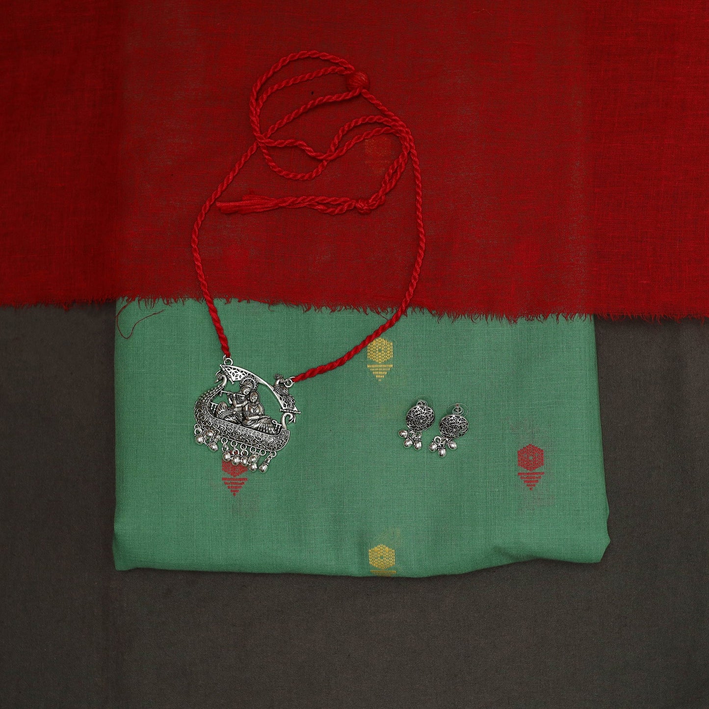 2pc cotton unstitched jacquard dress material