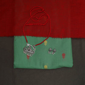 2pc cotton unstitched jacquard dress material