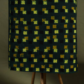 Green - 2pc cotton unstitched kurta with ikat dupatta 11