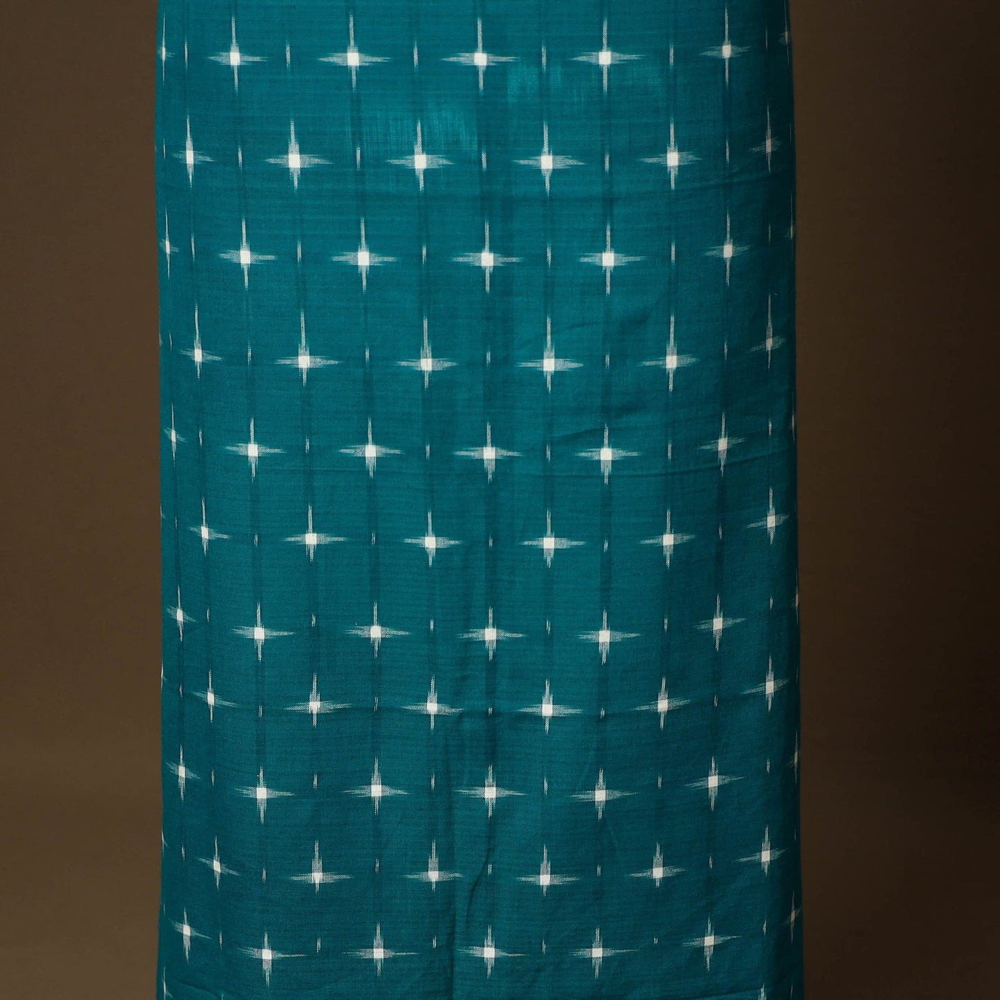 Blue - 2pc cotton unstitched pochampally double ikat dress