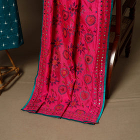 Blue - 2pc cotton unstitched pochampally double ikat dress