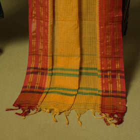 Green - 2pc cotton unstitched pochampally ikat dress