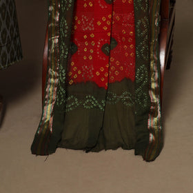 2pc cotton unstitched pochampally ikat dress material