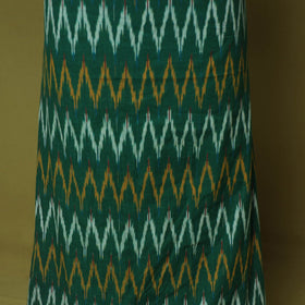 Green - 2pc cotton unstitched pochampally ikat dress