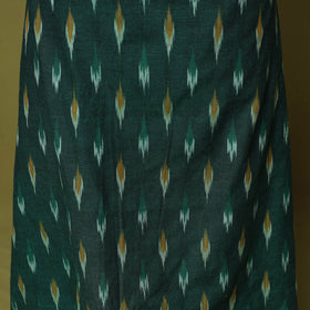 Green - 2pc cotton unstitched pochampally ikat dress