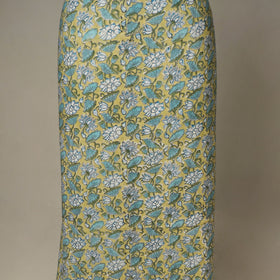 Green - 2pc cotton unstitched sanganeri dress material