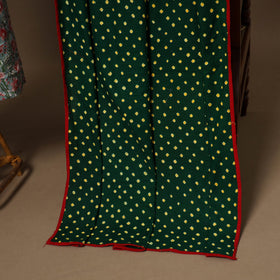 Green - 2pc cotton unstitched sanganeri dress material