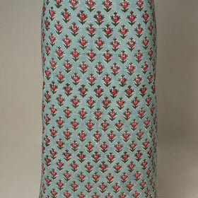 Green - 2pc cotton unstitched sanganeri dress material