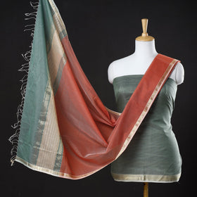 2pc Handloom Silk Cotton Maheshwari Dress Material