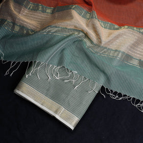 2pc Handloom Silk Cotton Maheshwari Dress Material